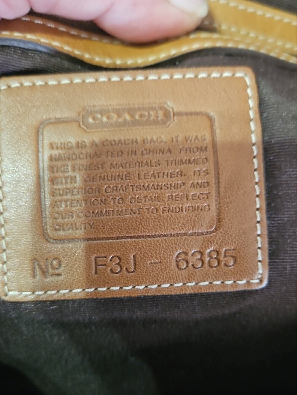 Vintage Coach Signature Canvas Shoulder Bag in Brown and Tan EUC - Picture 10 of 11